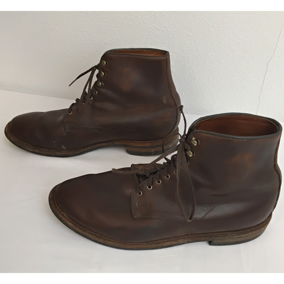Allen Edmonds Higgins Mill Boot Men\'s 11.5 Lace Up Brown Leather Chukka #J5673 main image 13